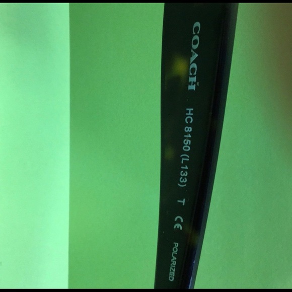 Coach Polarized Tortoise Shell Sunglasses - Picture 5 of 5